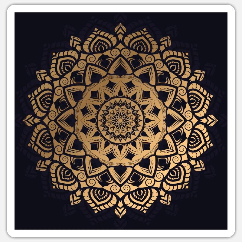 Mandala - Sticker size S (10 x 10 cm) - white matte