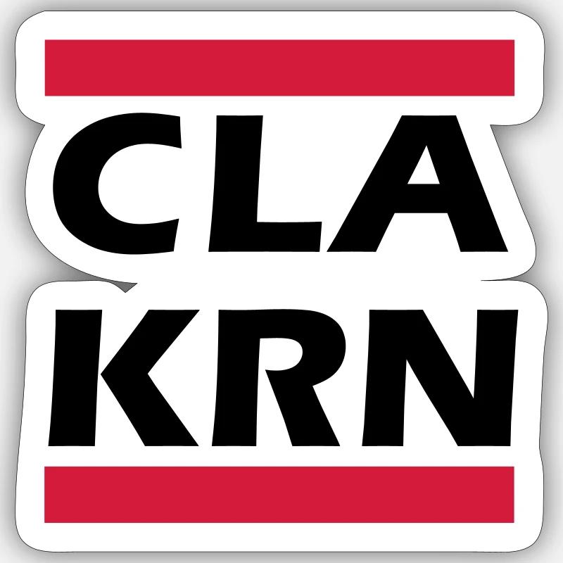 CLA KRN - Sticker Größe S (10 x 10 cm) - Mattweiß