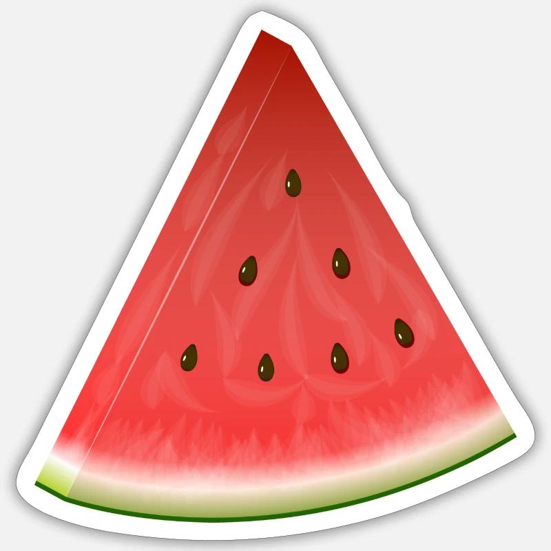melon - Sticker size S (10 x 10 cm) - white matte