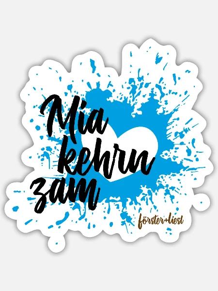 Mia kehrn zam - Sticker Größe S (10 x 10 cm) - Mattweiß