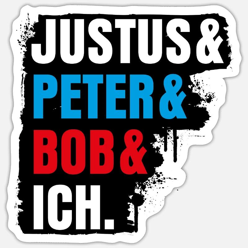 Die Drei ??? Justus& Peter& Bob& Ich Sticker Sticker Größe S (10 x 10 cm)