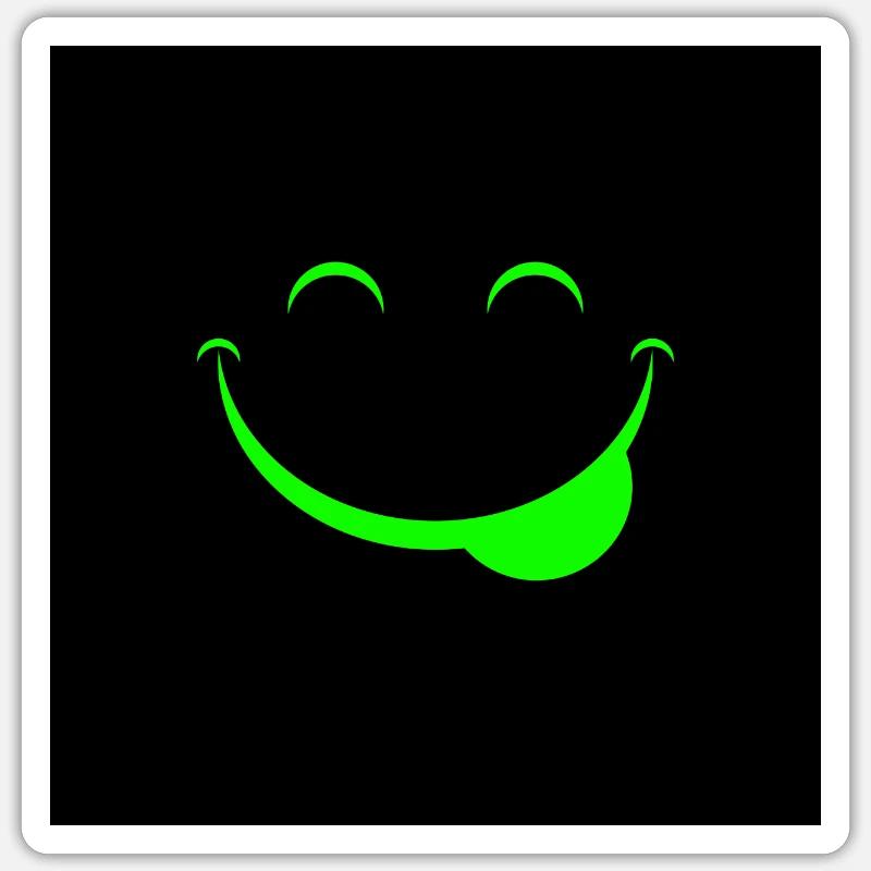 Funny face - Sticker size S (10 x 10 cm) - white matte