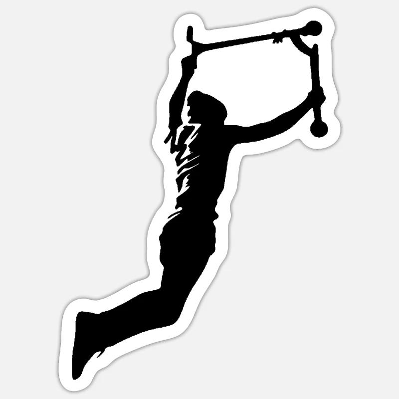 Freestyle-Roller - Sticker Größe S (10 x 10 cm) - Mattweiß