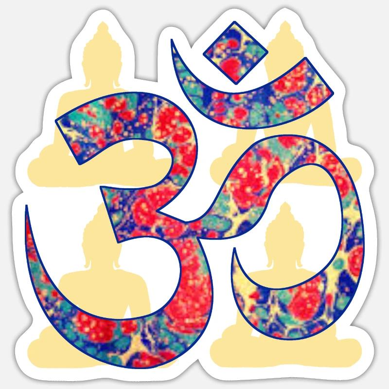 om with buddha e 42 Sticker size S (10 x 10 cm)