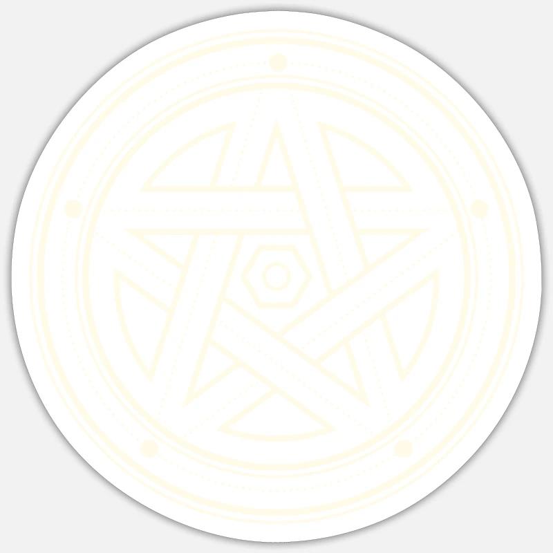 Sacred Geometry - Sticker size S (10 x 10 cm) - white matte