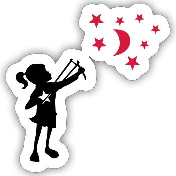 Banksy Zwille - Sticker size S (10 x 10 cm) - white matte - Front
