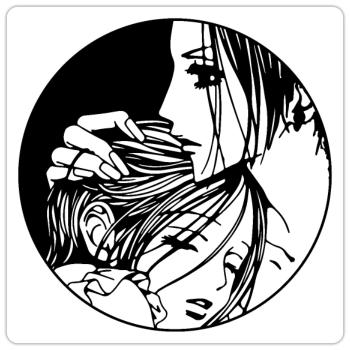 Nana - Manga - Sticker Größe S (10 x 10 cm) - Mattweiß - Vorne
