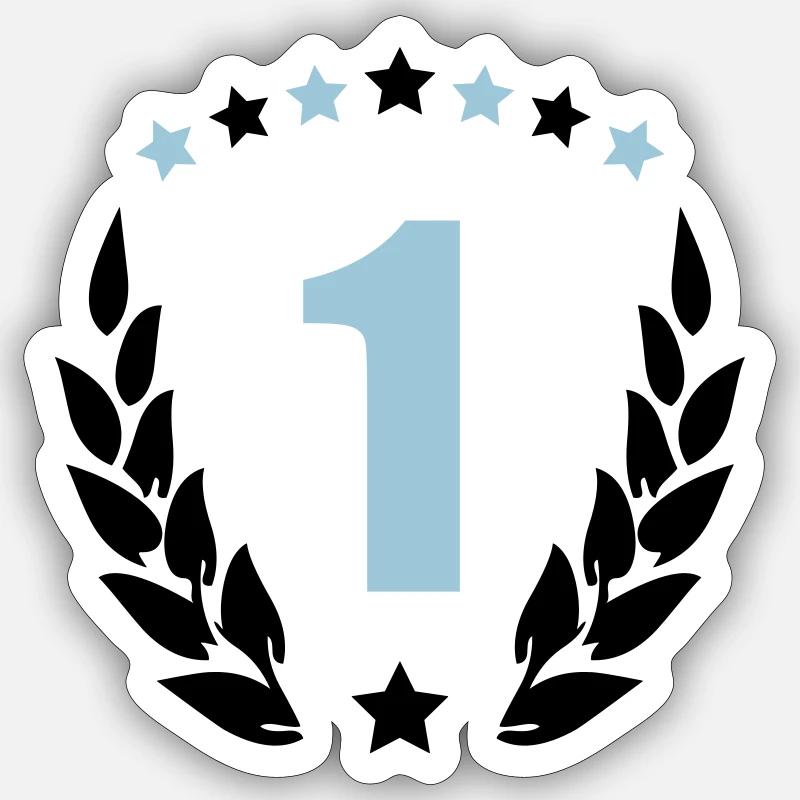 wappen 1 - Sticker Größe S (10 x 10 cm) - Mattweiß