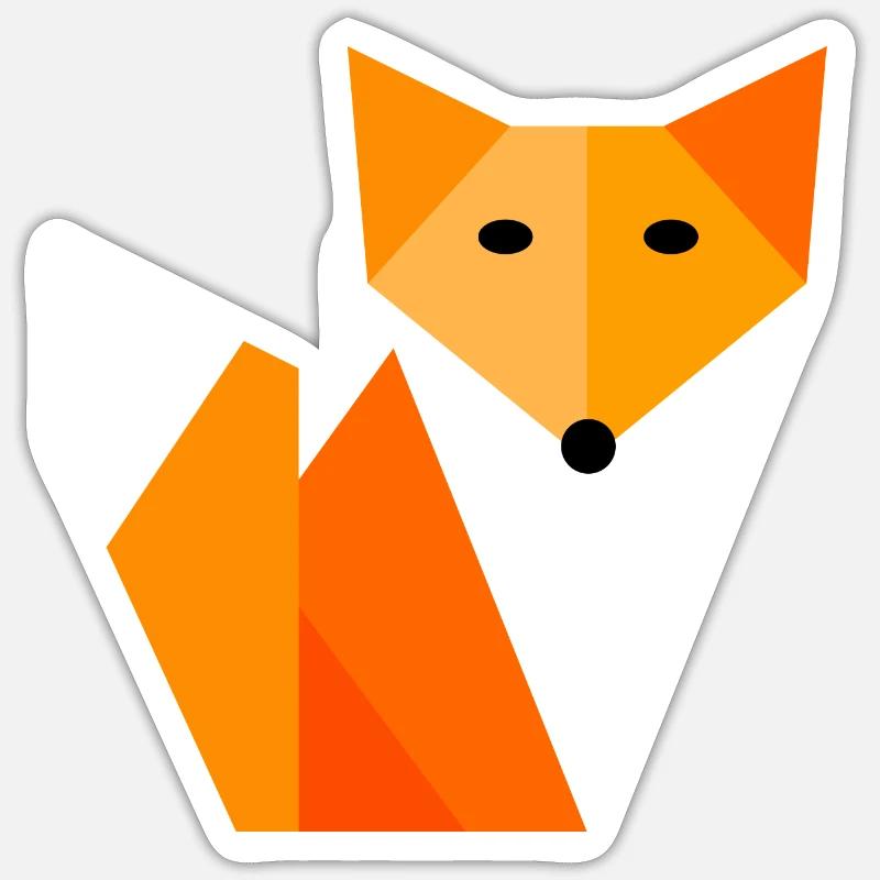 Fox, Fox Sticker Größe S (10 x 10 cm)