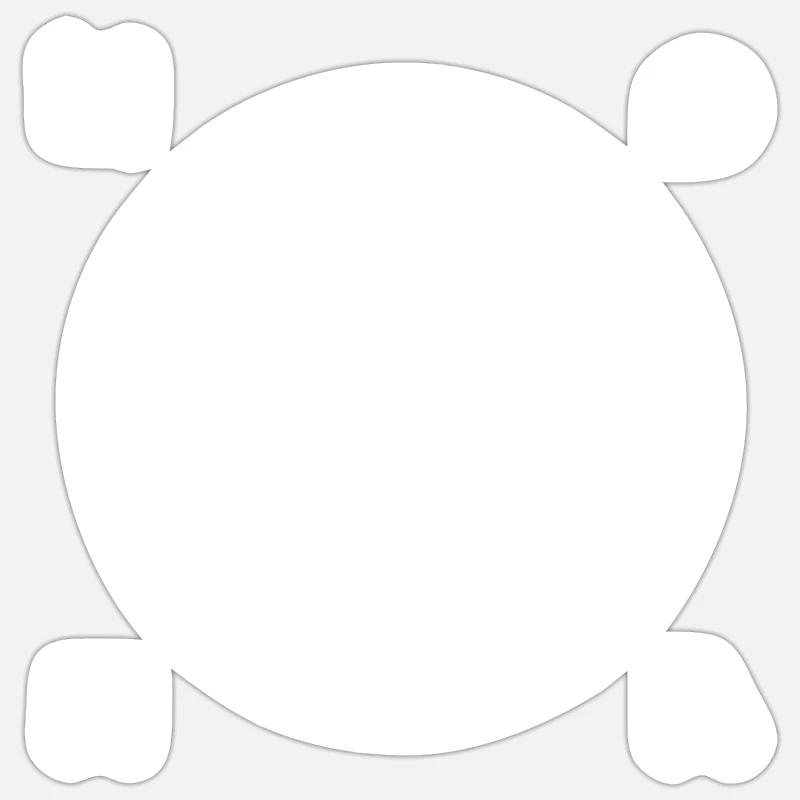 Noah - Sticker taille S (10 x 10 cm) - blanc mat