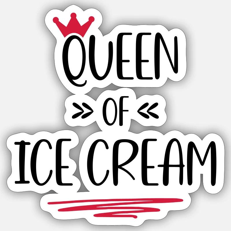 Eiscreme Sticker Größe S (10 x 10 cm)