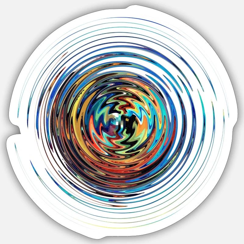 Lsd - Sticker taille S (10 x 10 cm) - blanc mat