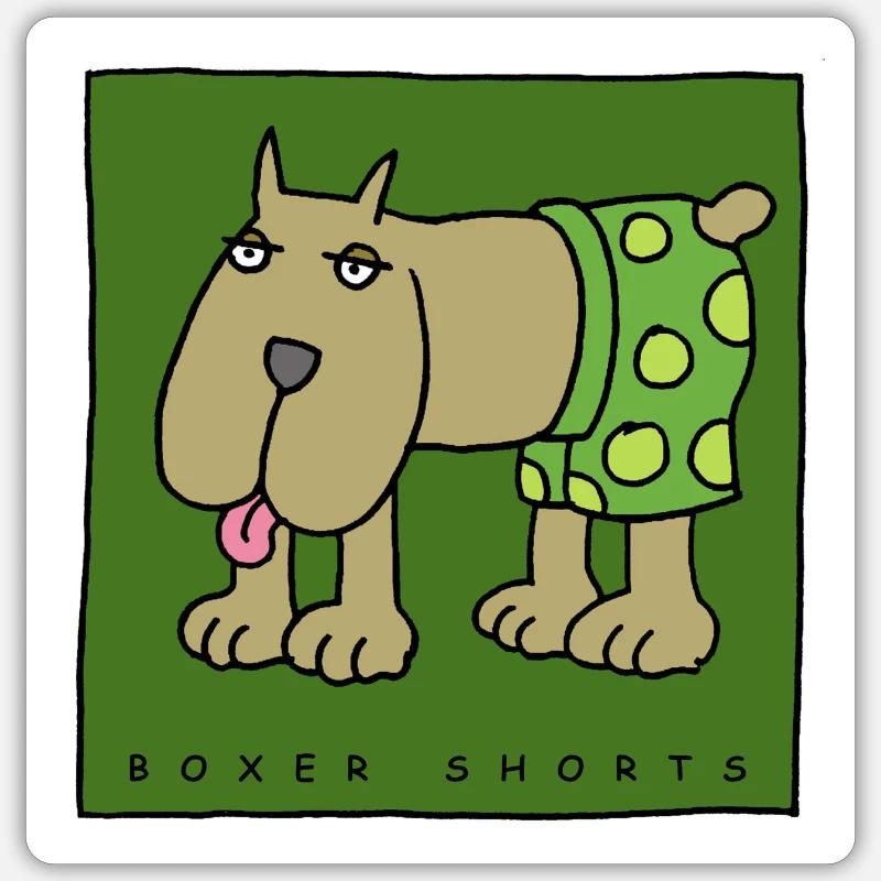 boxer shorts Sticker size S (10 x 10 cm)