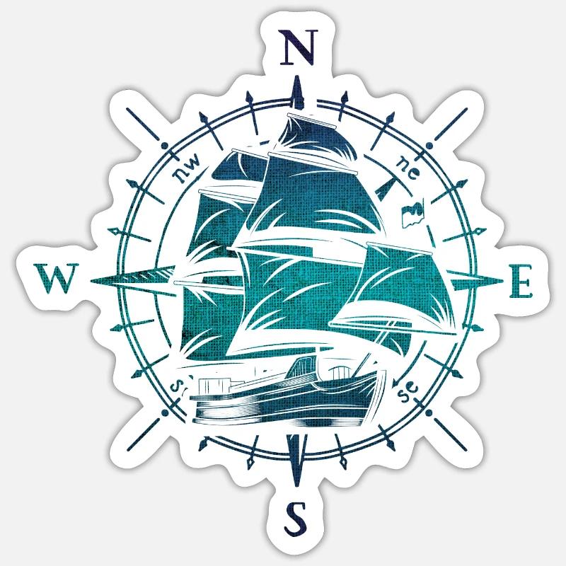 Ship trip Sticker size S (10 x 10 cm)