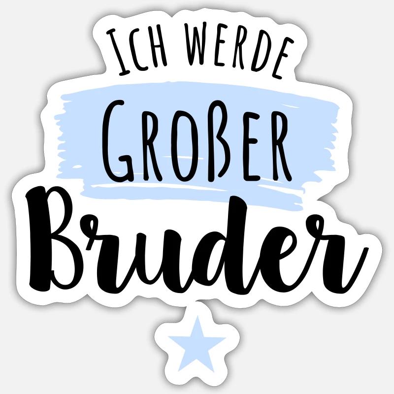 Großer Bruder 2022 / Big Brother 2022 - Sticker Größe S (10 x 10 cm) - Mattweiß
