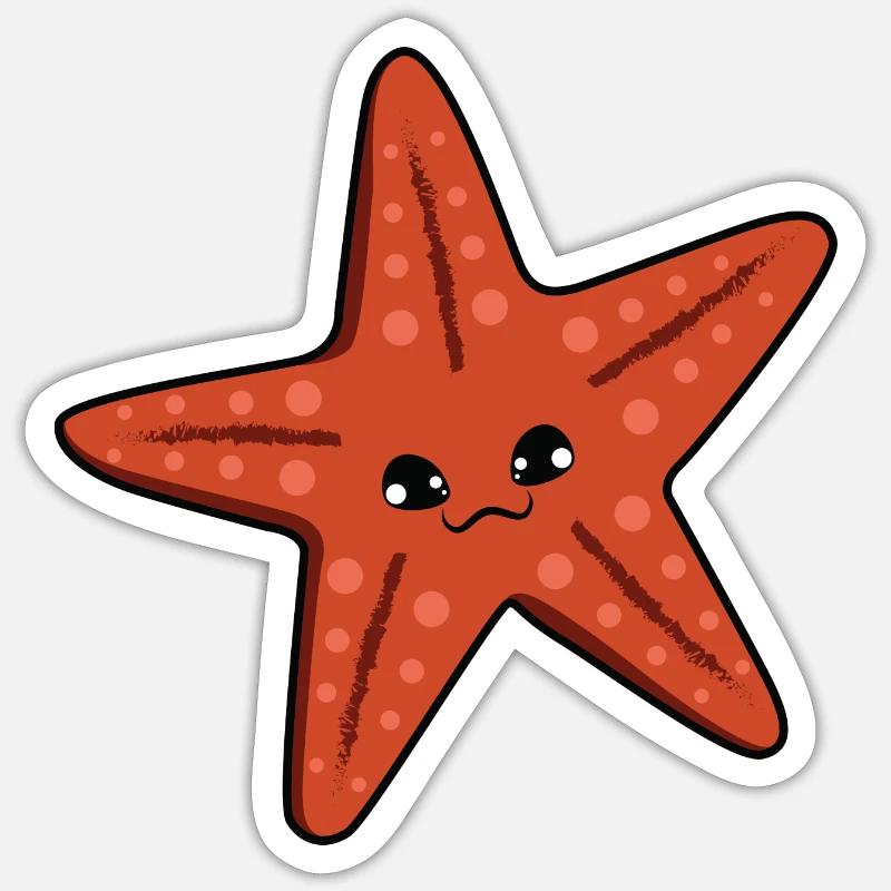 Starfish Sticker size S (10 x 10 cm)