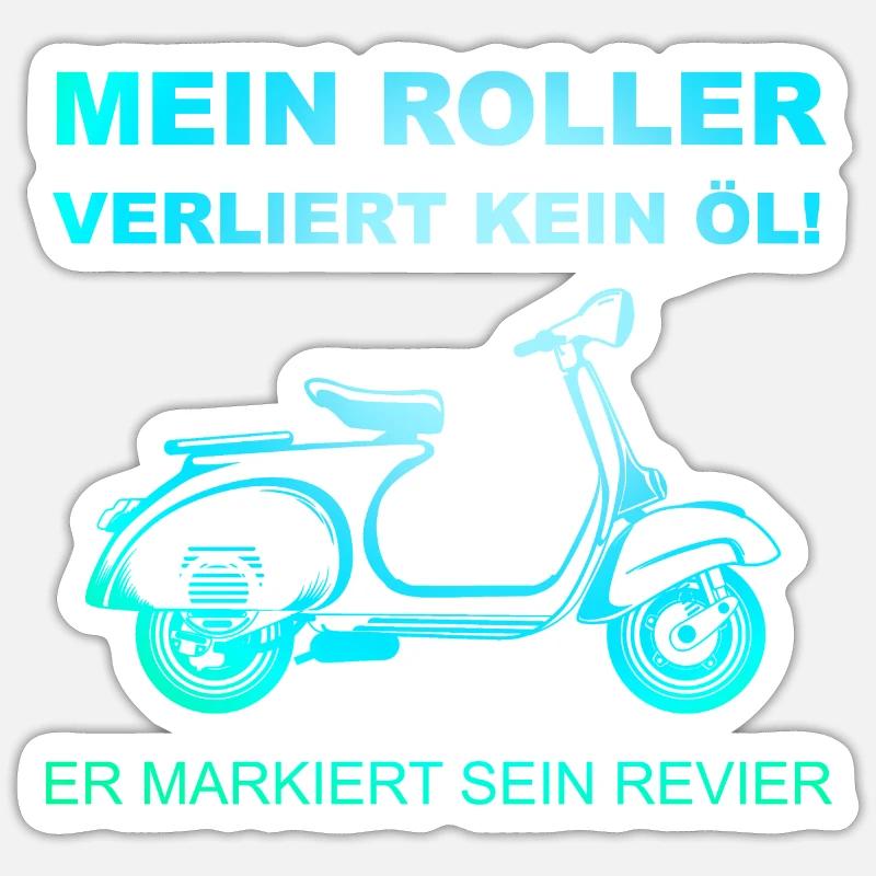 roller - Sticker Größe S (10 x 10 cm) - Mattweiß