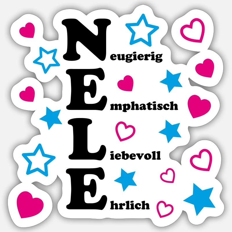 Nele Sticker Größe S (10 x 10 cm)