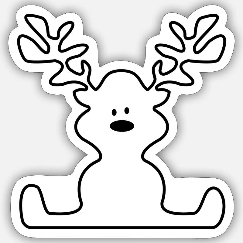 moose Sticker size S (10 x 10 cm)