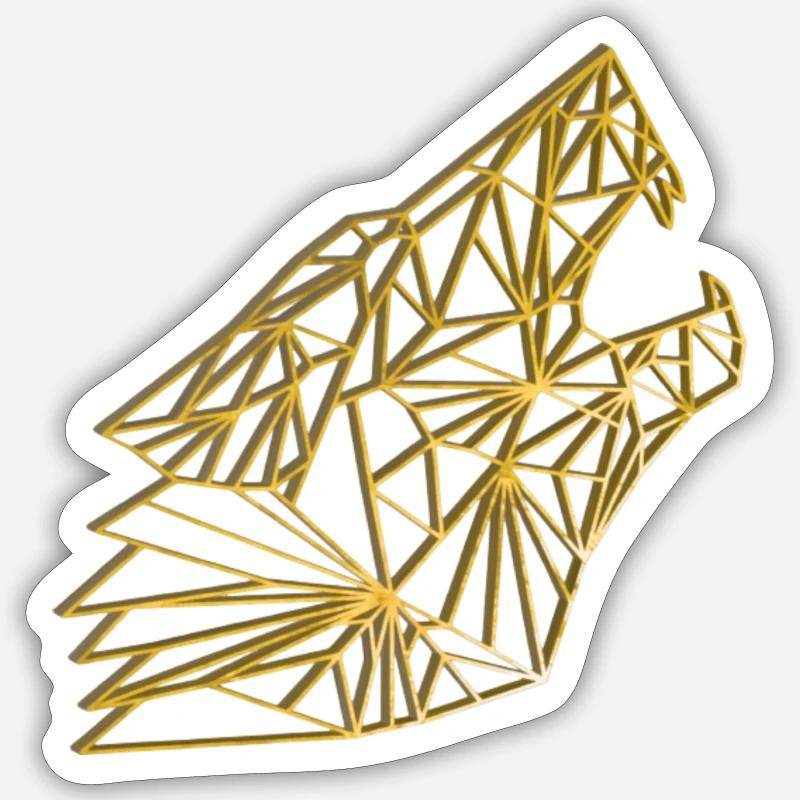 Wolf Sticker Größe S (10 x 10 cm)