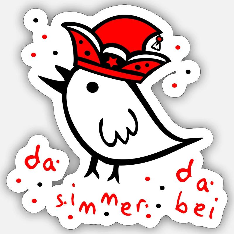 Carnaval, Carnaval, Confettis Sticker taille S (10 x 10 cm)