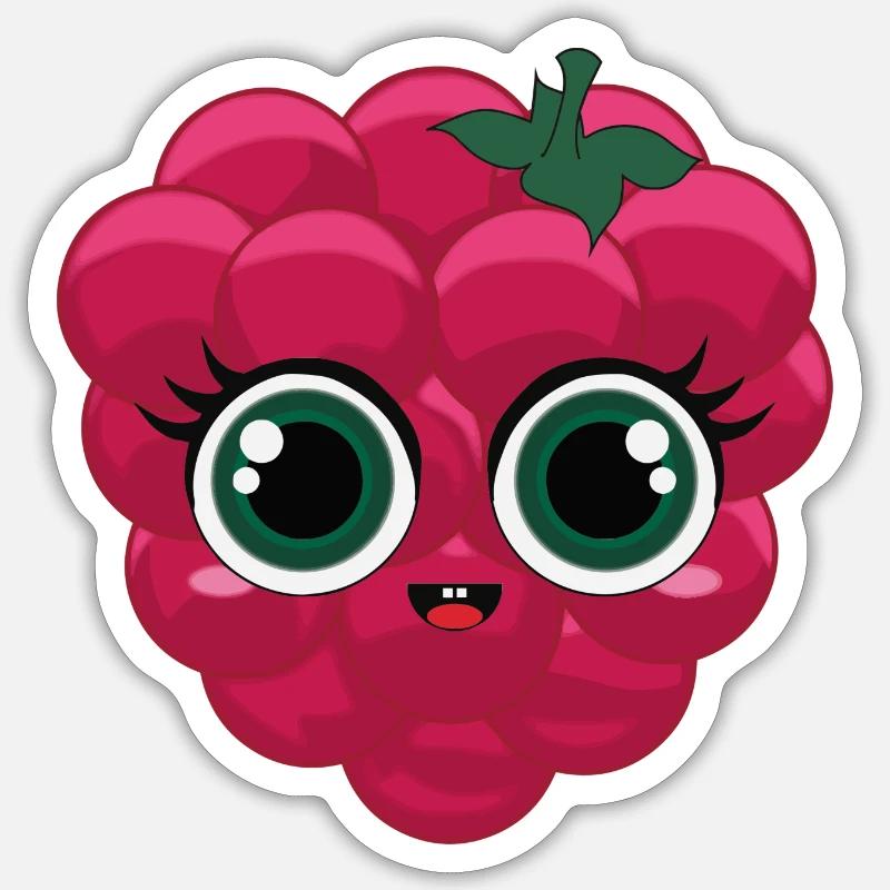 Ruby Raspberry Sticker size S (10 x 10 cm)