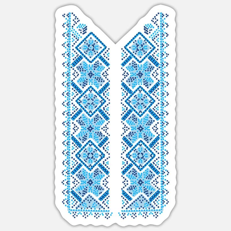 Ukrainian Embroidery Pattern Sticker size S (10 x 10 cm)