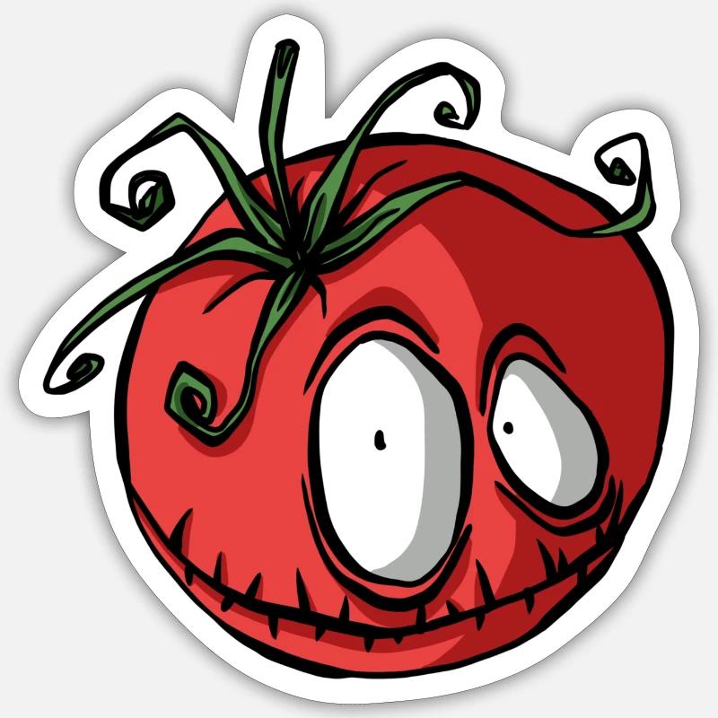 Tomato vegetable - Sticker size S (10 x 10 cm) - white matte