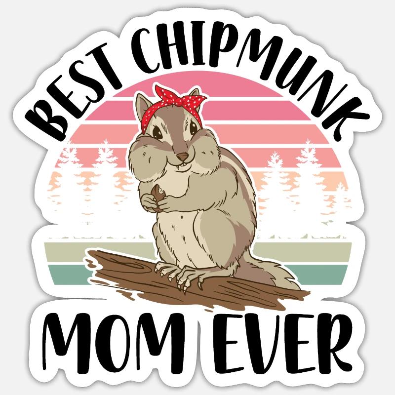 Chipmunk Sticker size S (10 x 10 cm)