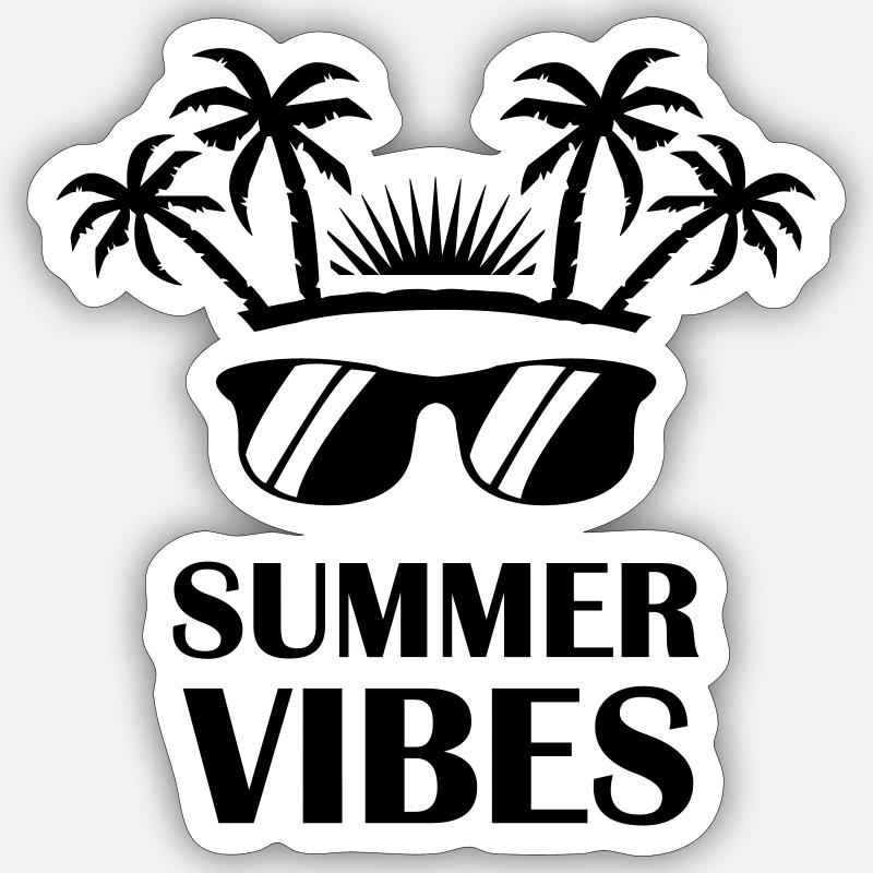 Summer Vibes Sticker size S (10 x 10 cm)