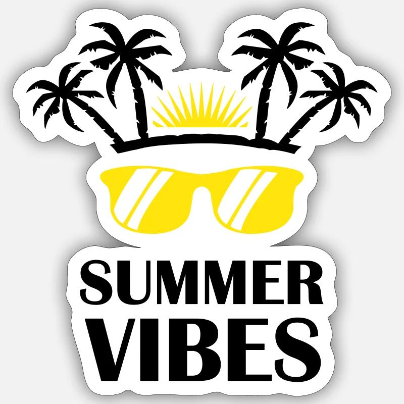 Summer Vibes Sticker size S (10 x 10 cm)