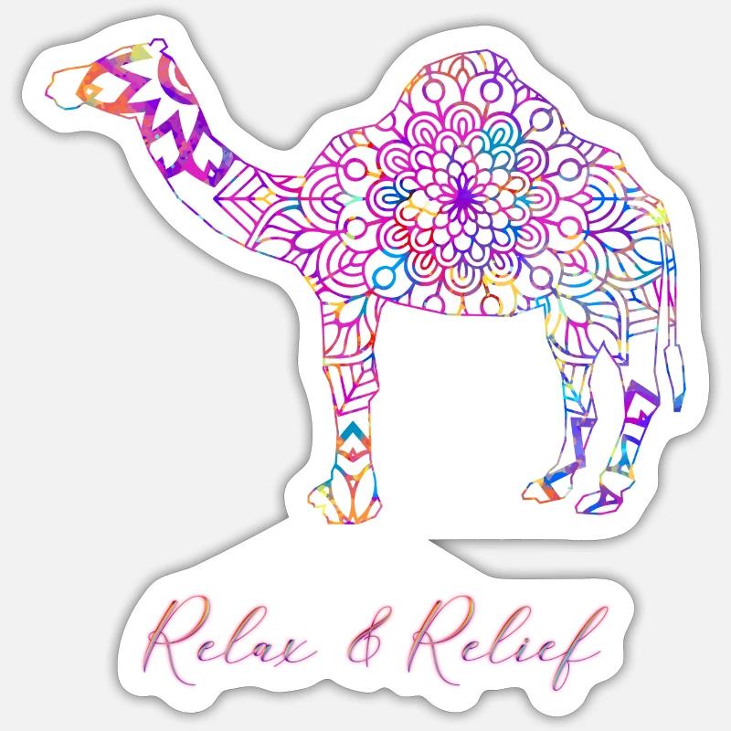 Relax&Relief Camel Sticker Größe S (10 x 10 cm)