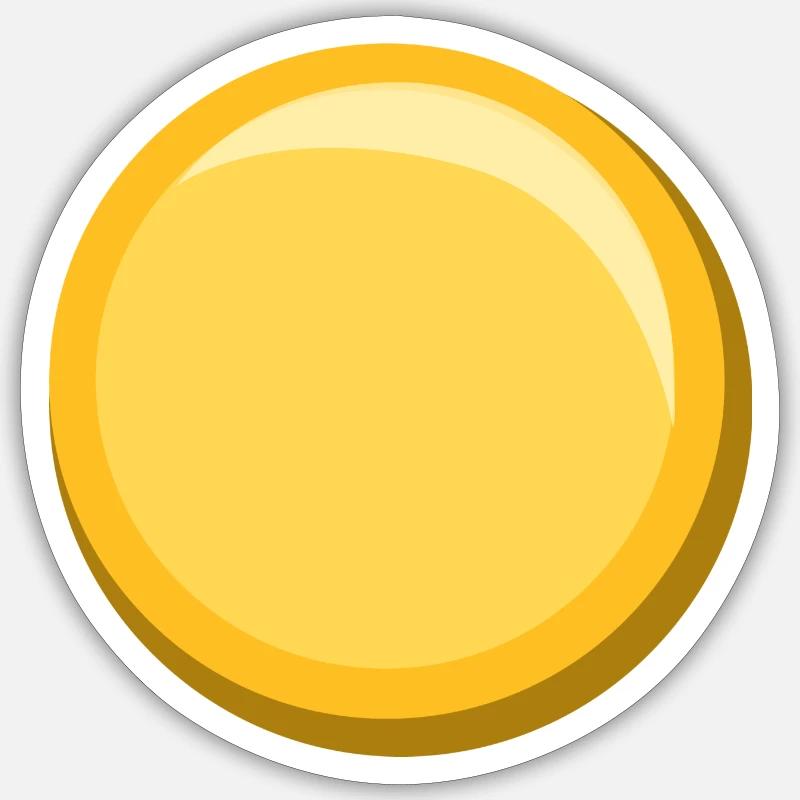 Gold Sticker Template Template Icon Button Sticker size S (10 x 10 cm)