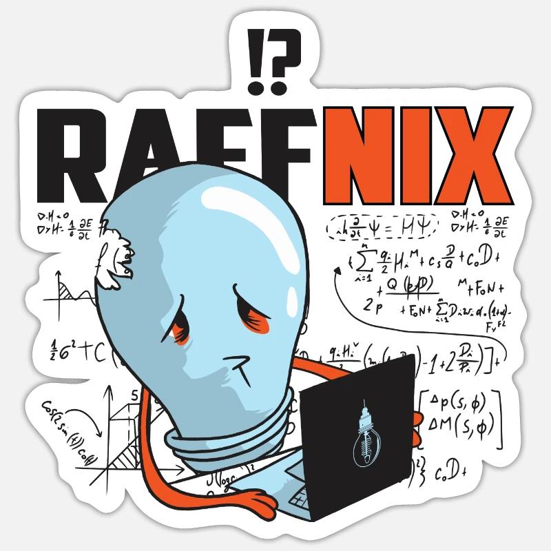 Ampoule Raffnix - Sticker taille S (10 x 10 cm) - blanc mat