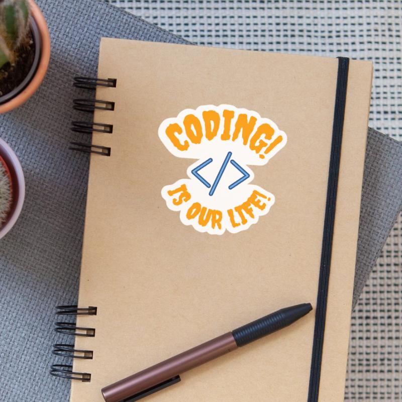 Programmer le codage, c’est votre vie Sticker taille S (10 x 10 cm)