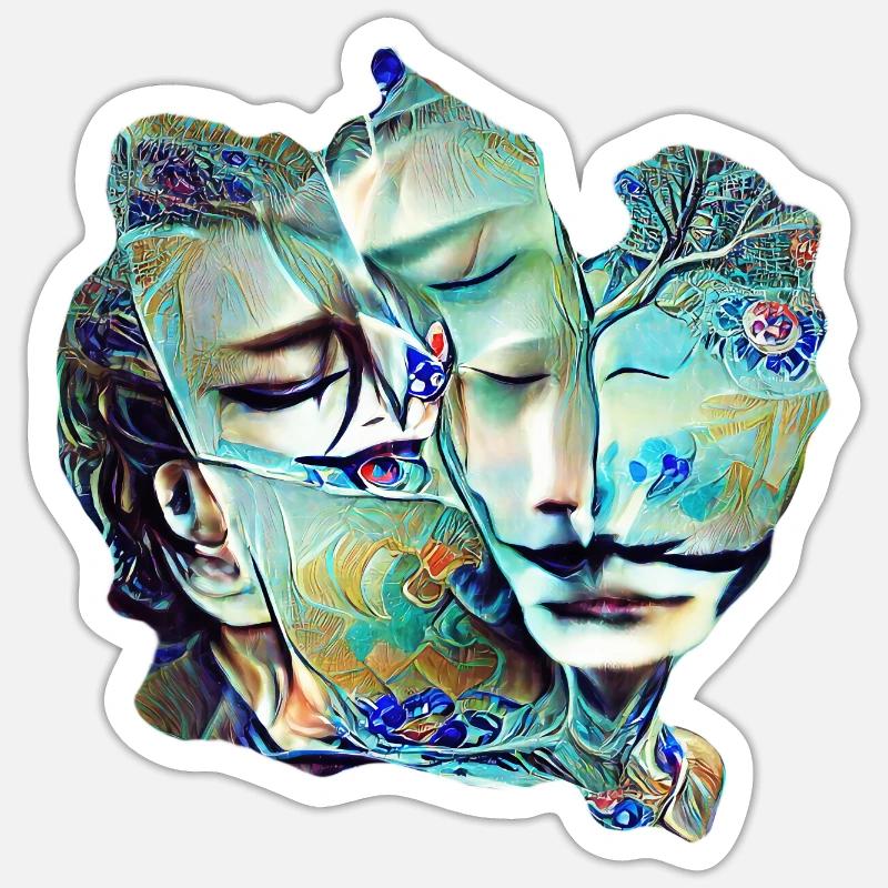 Amour éternel Sticker taille S (10 x 10 cm)