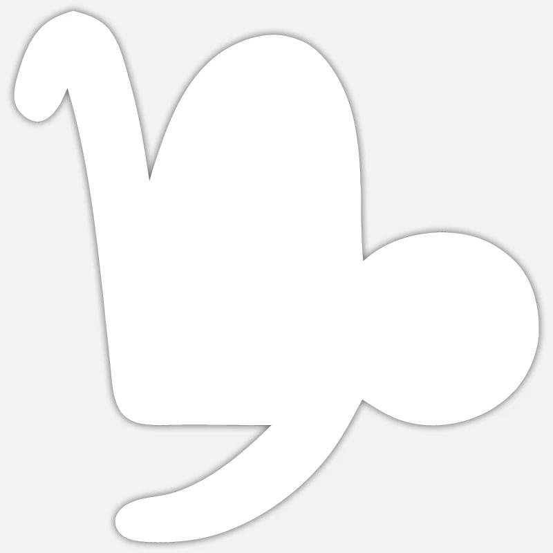 Sternzeichen Steinbock Sticker Größe S (10 x 10 cm)