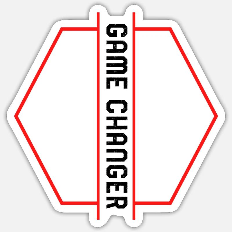 Game changer Game decider Game decision Sticker size S (10 x 10 cm)