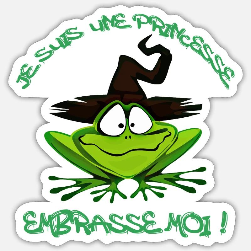 JE SUIS UNE PRINCESSE - Sticker taille S (10 x 10 cm) - blanc mat