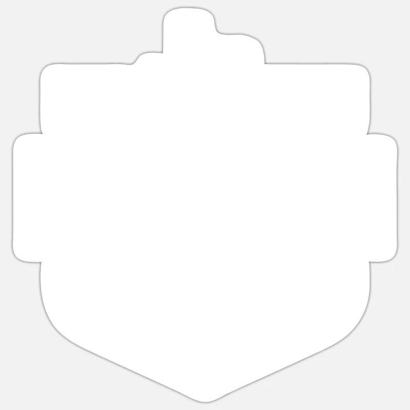 Fort Worth - Sticker Größe S (10 x 10 cm) - Mattweiß