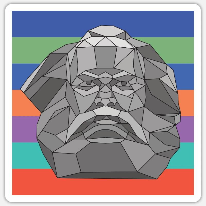 Karl Mag's complementary | Karl Marx Sticker size S (10 x 10 cm)
