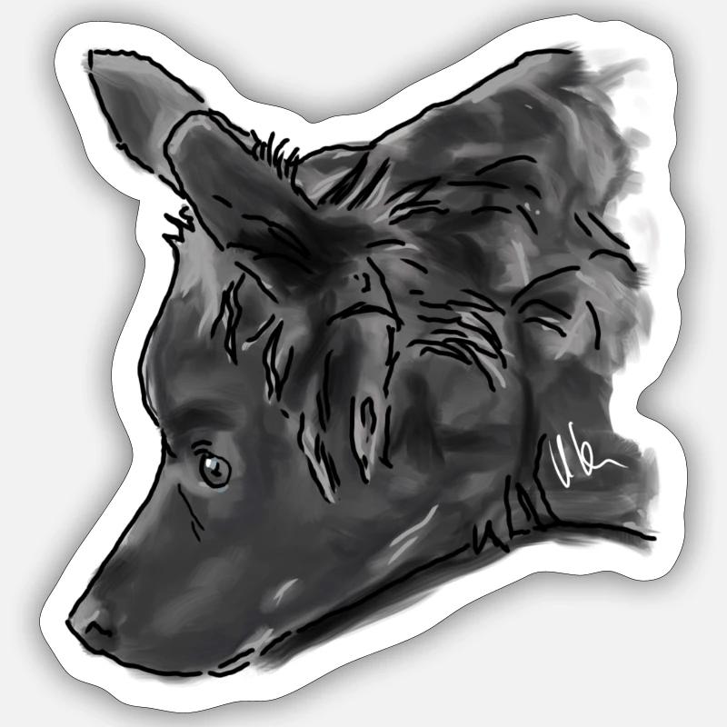 Australian Shepherd - Sticker size S (10 x 10 cm) - white matte