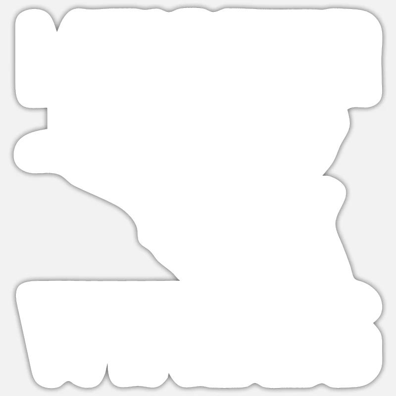 Parachutisme intérieur Sticker taille S (10 x 10 cm)