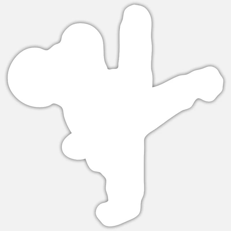 Koala Bear Karate Karate Instructor Gift Sticker size S (10 x 10 cm)