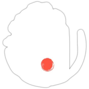 Yin Yang Bonsaï Arbre Japon Zen Yoga Méditation - Sticker taille S (10 x 10 cm) - blanc mat - Devant