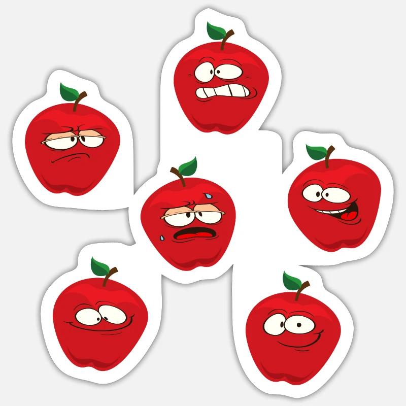 Apples - Sticker size S (10 x 10 cm) - white matte
