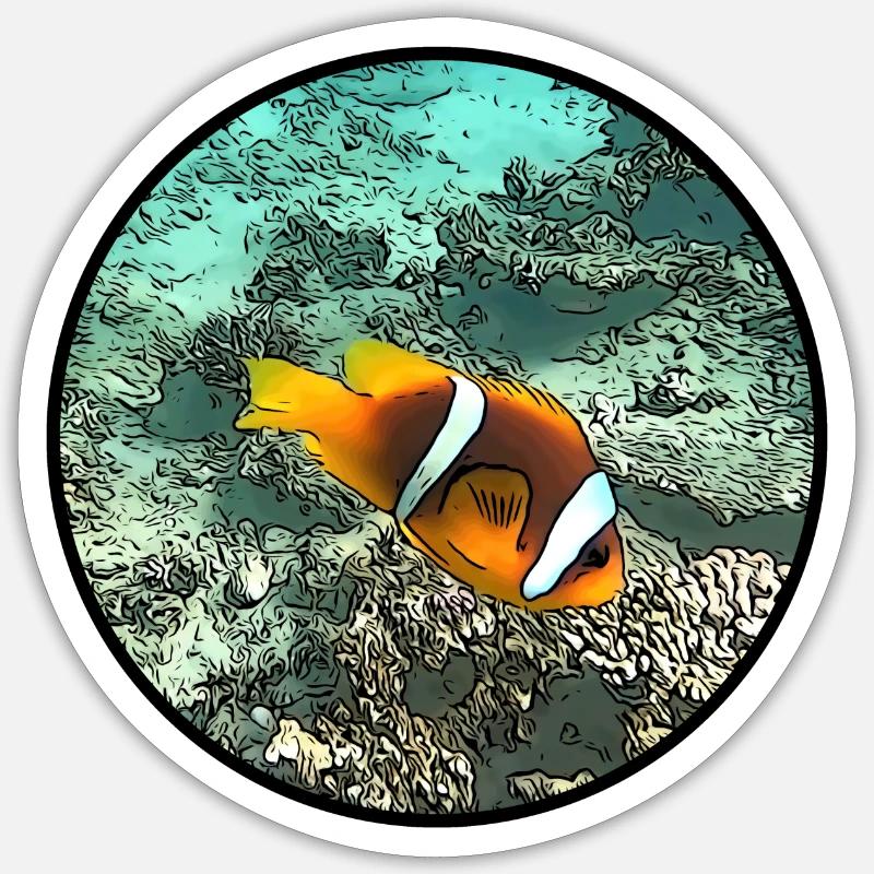 Clownfish Sticker size S (10 x 10 cm)