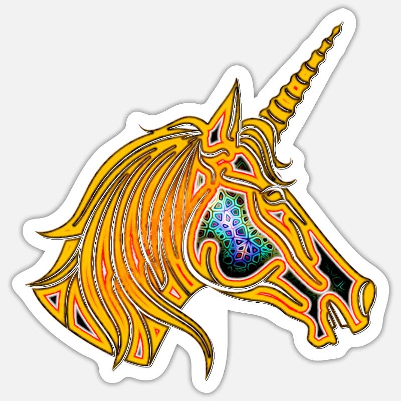 Einhorn Nr. 2 - Design B Sticker Größe S (10 x 10 cm)