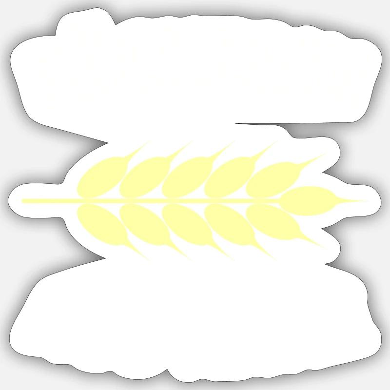 Bäckerin aus Ähre Sticker Größe S (10 x 10 cm)