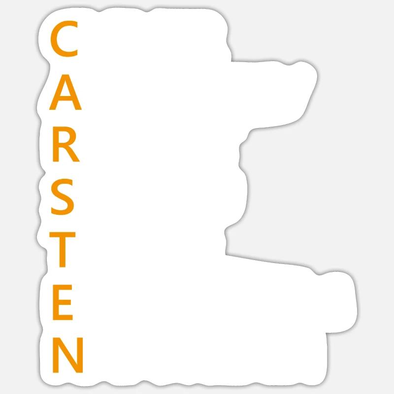 Carsten Name Geschenk Sticker Größe S (10 x 10 cm)